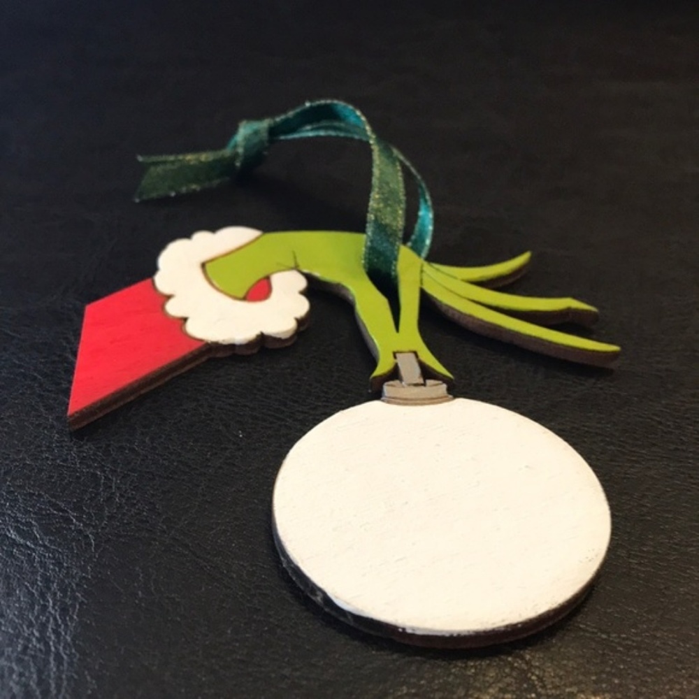 1 Grinch Christmas Handmade Ornament - Picture 2 of 7